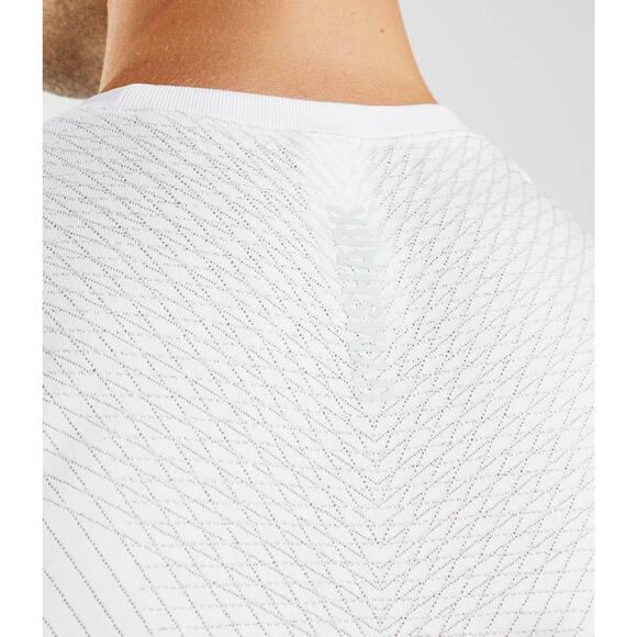 Gymshark Apex Seamless Tank Top Men’s Small White Active Workout Gym Breathable - Picture 5 of 15